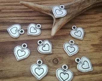 Anhänger / Charms Herz, 13 x 12 mm (ab 0,15 Euro/Stück)