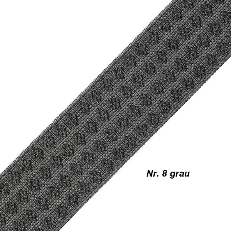 Gummiband, elastische Borte, 4 cm, für Trachtengürtel, viele Farben zur Wahl Euro 9,95/m Nr. 8