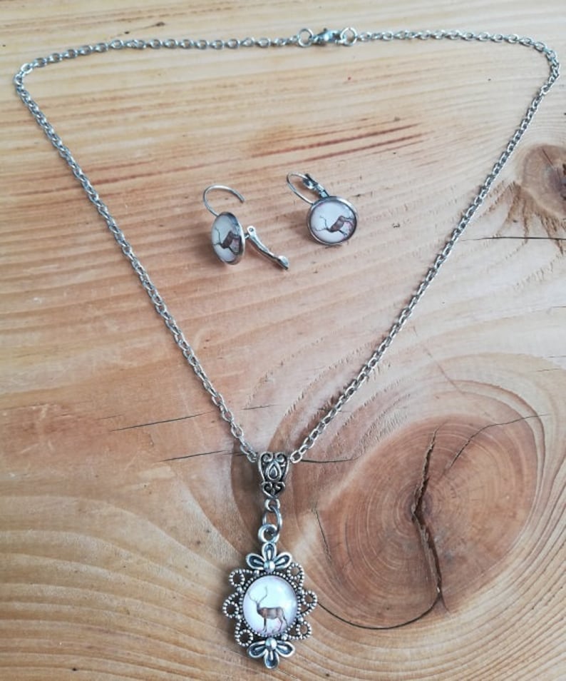 Trachtenschmuck Set Kette & Ohrringe Bild 2