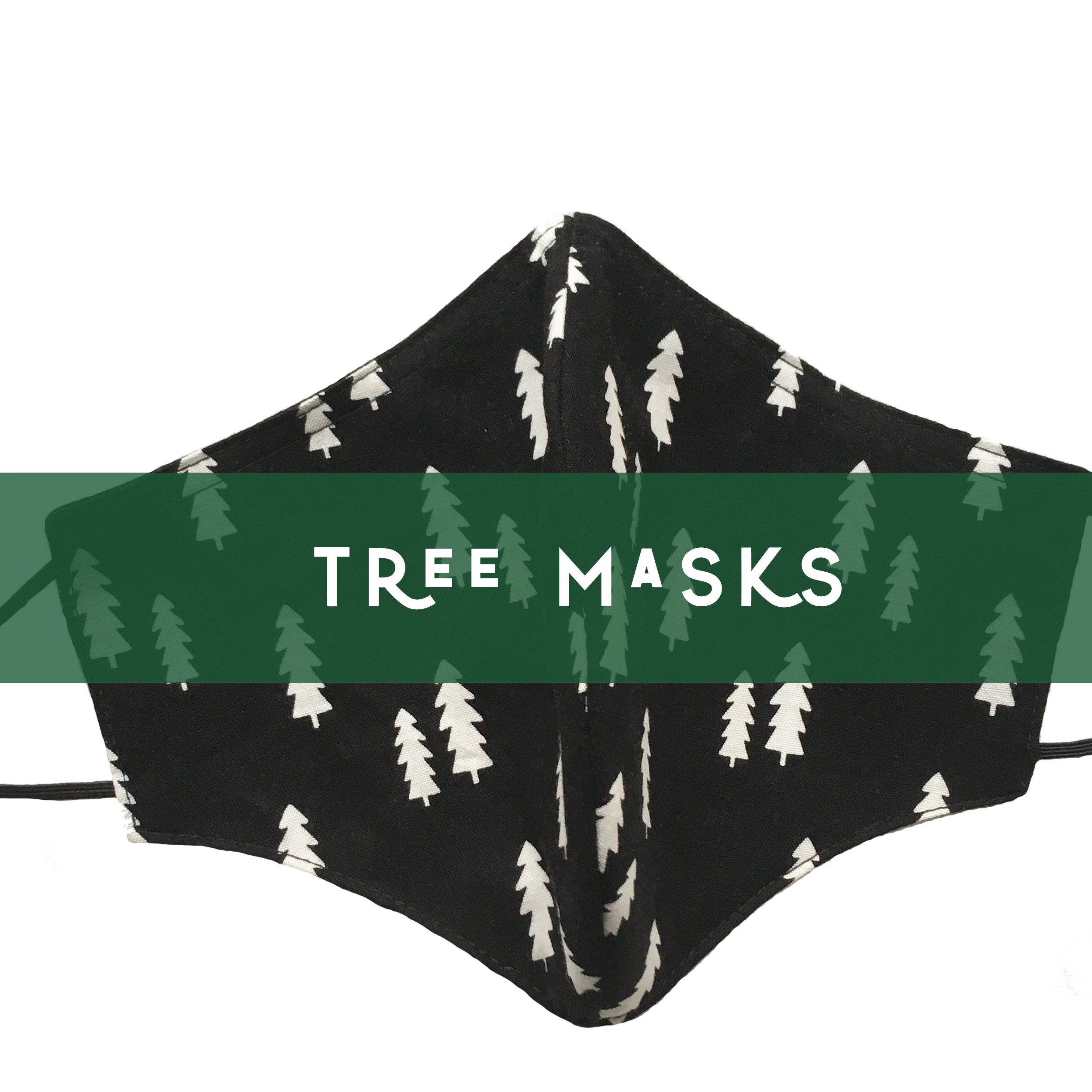 Tree Face Mask 5 tree fabric nature lover masks outdoors Etsy