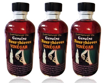 Genuine Handmade Four Thieves Vinegar, Personal Protection From Disease And Magical Attack