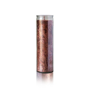 Brown Handcrafted Palm Wax Prayer Candle