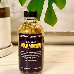 Genuine Handmade War Water, Enemy Water,  Separation Water, Destruction Water.
