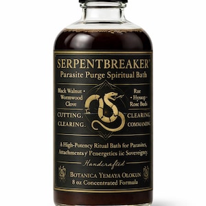Serpentbreaker Golvtvätt – Parasitrensning | Svart Valnötstvätt | Ta bort negativ energi och bindningar | Spirituell Hemrengöring