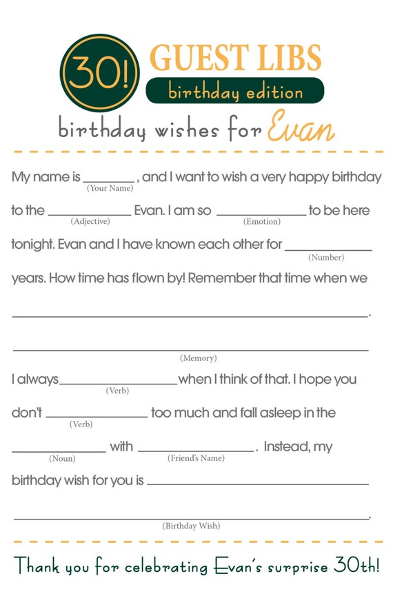 It's just an image of Happy Birthday Mad Libs Printable for once upon time It is a picture of Happy Birthday Mad Libs Printable for once upon time