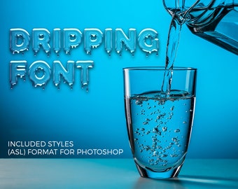 Dripping Font | Drops Letters Font | Scary  font | Blood font | Water font | Dripping font  | Halloween  font | TTF font | OTF Font