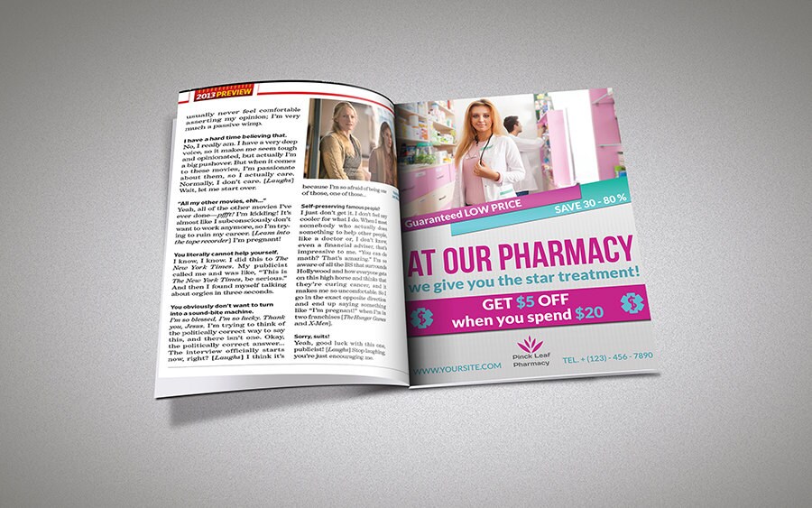 Printable Pharmacy Flyer Flyer Template Flyer Editable | Etsy