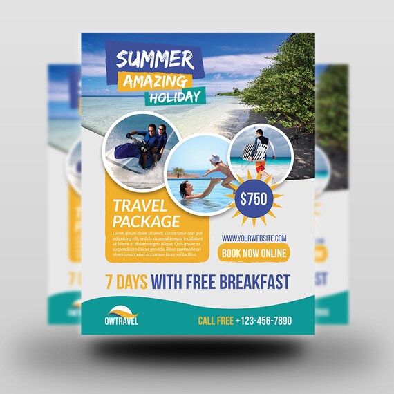 Download Printable Travel Flyer Poster Template Poster Editable Etsy Yellowimages Mockups