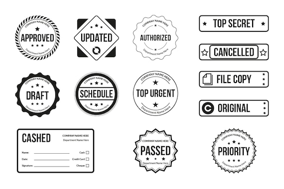 Free and customizable stamp templates