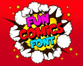 Fun Comics Font | Best Comic Fonts | Badaboom Font | Classic Comic Font | Comicraft | Funny Font | Story Font | TTF font - OTF Font