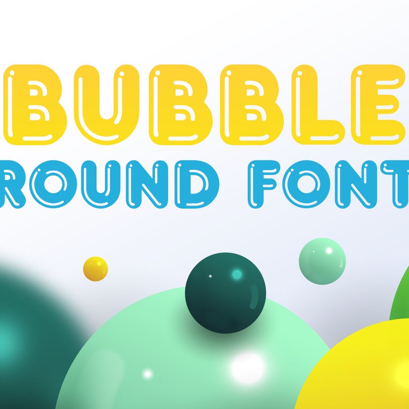 Bubble Shadow Fonts - Etsy