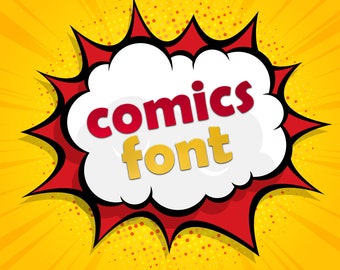 Comics Font | Best Comic Fontst | Badaboom Font| Classic Comic Font | Color Font  | Comicraft | TTF font - OTF Font