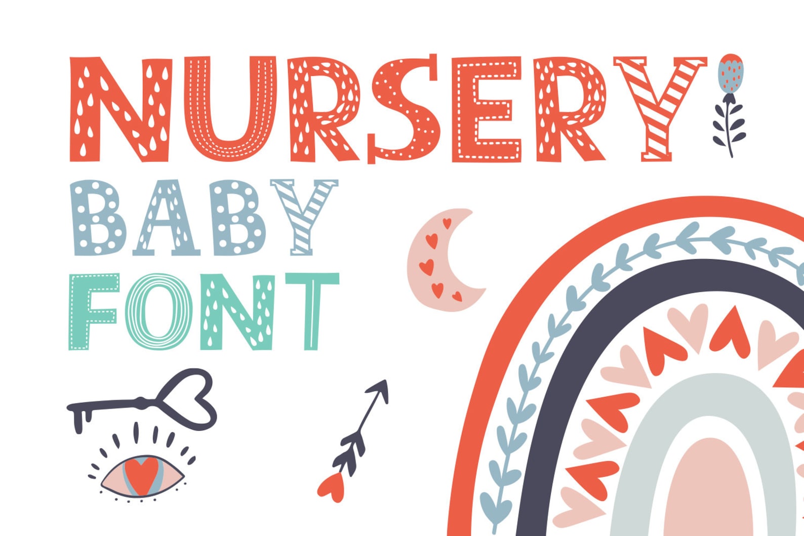 Nursery Baby Font Kids Font Baby Font Daycare Font Children Font Little