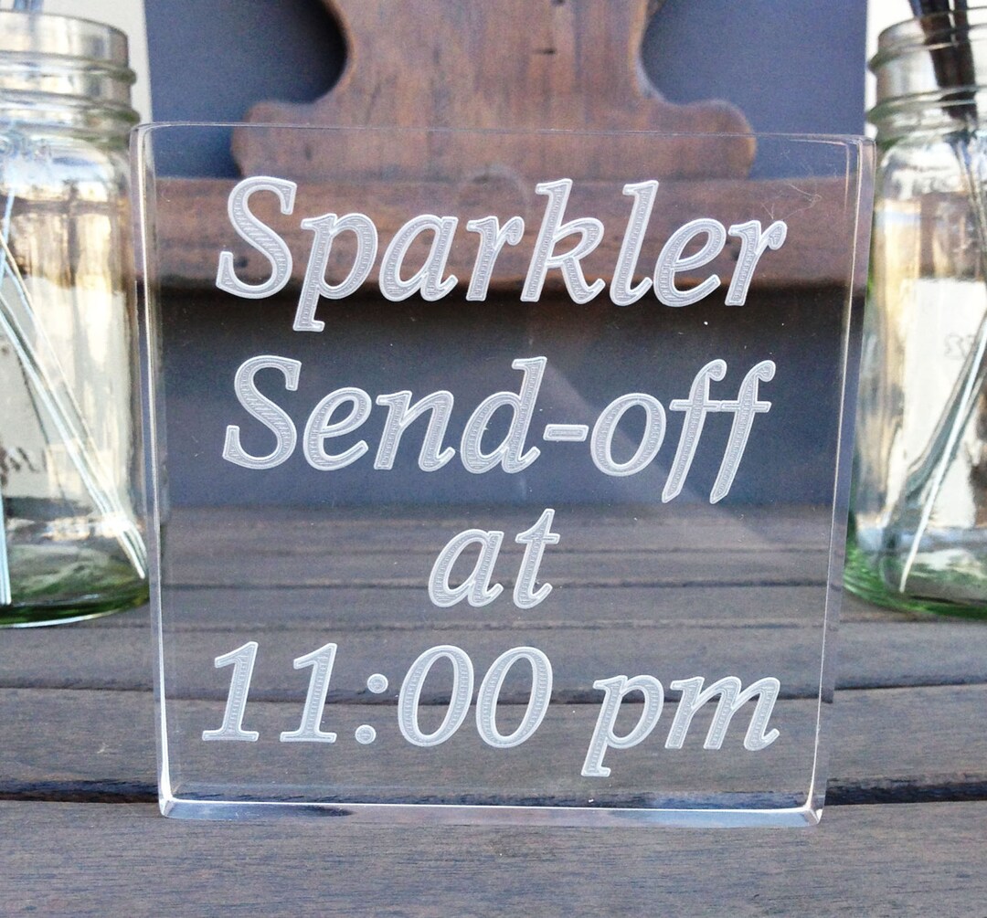Sparkler Sign Wedding Send Off - Etsy
