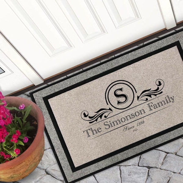 Personalized Door Mat, Doormat, Custom Door Mat, Personalized Welcome Mat, Wedding Gift, Personalized Doormat, Housewarming gift, Family