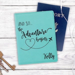 Passport Holder, Personalized Passport Cover, Passport Wallet, Passport Case, Engraved Passport, Custom Passport Holder image 1