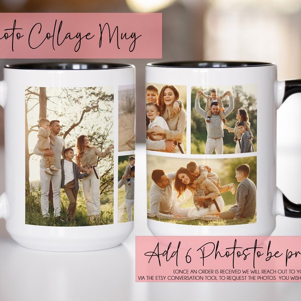 Custom Photo Mug, Photo Collage Mug, Custom Photo Gifts, Personalized Custom Picture Mug,
