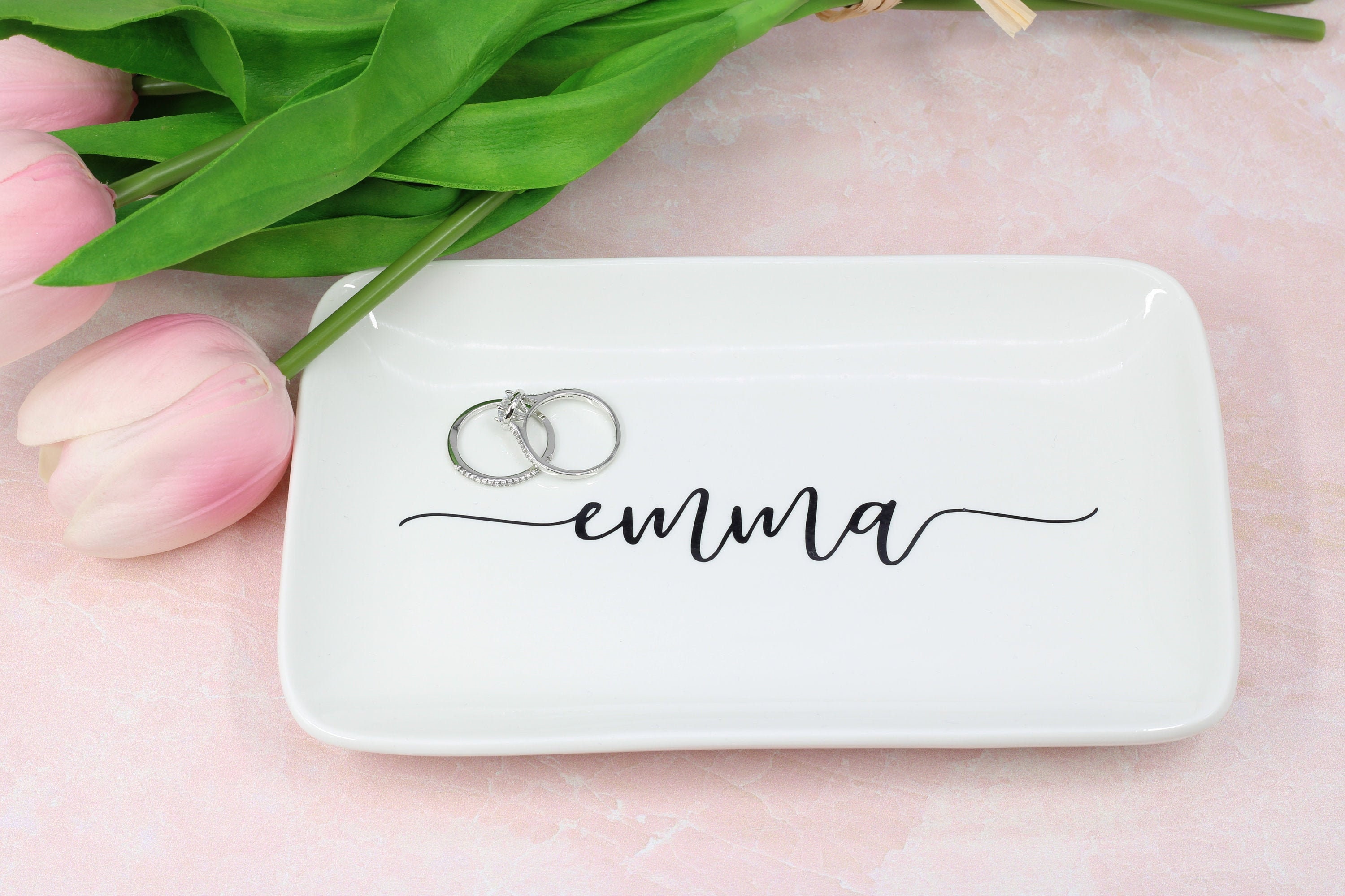 Ring Dish, Jewelry Dish, Ring Holder, Trinket Dish, Personanlized Rin…