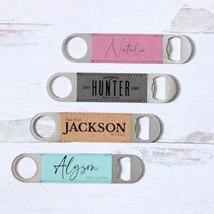 Personalized Bottle Opener, Custom Bottle Opener, Beer Bottle Opener, Groomsman Gift, Bartender Gifts, Bar Key, Bar Blade, Speed Opener