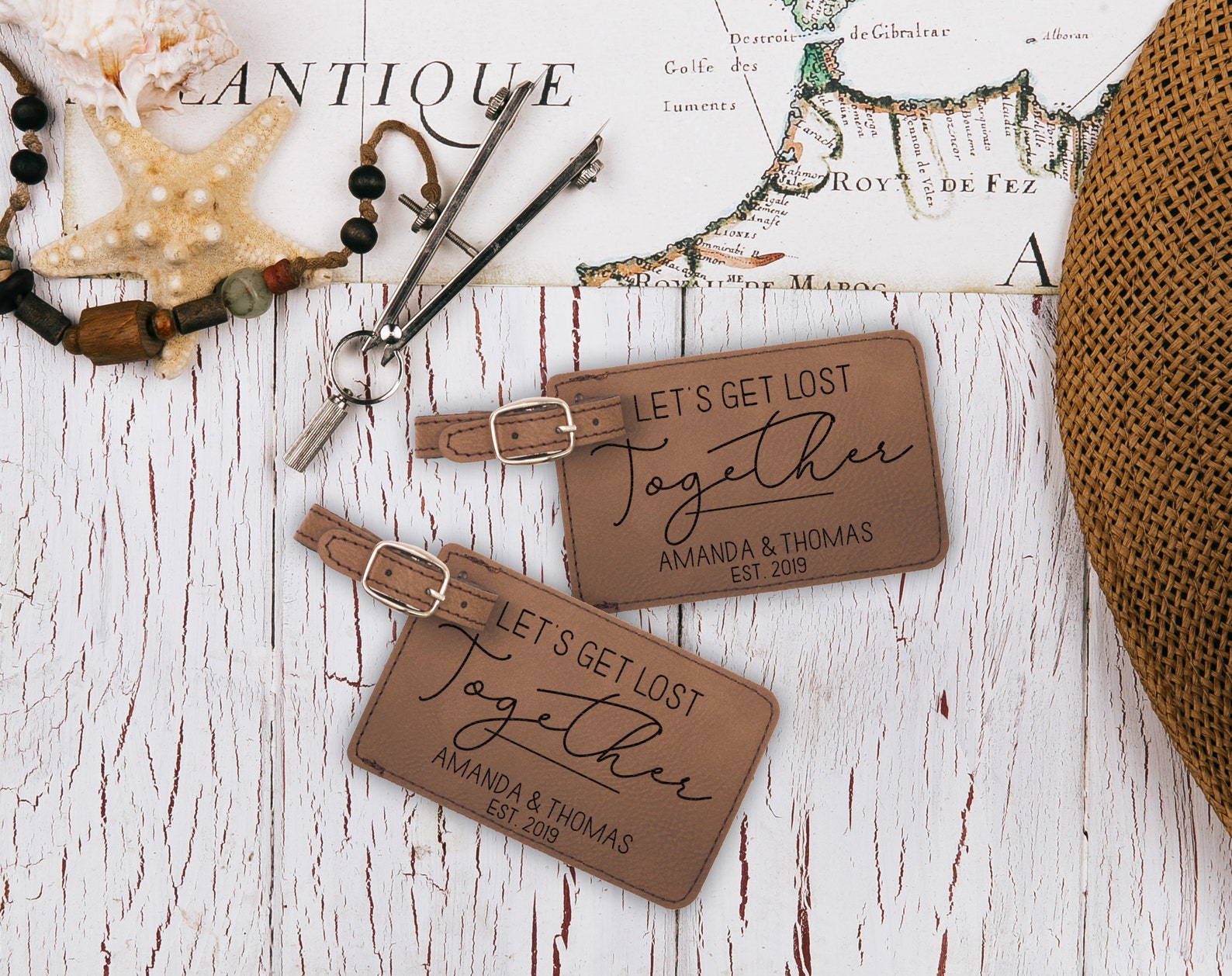 Mr and Mrs Luggage Tags Couples Luggage Tags His and Hers Etsy