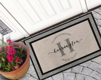 Personalized Door Mat, Doormat, Hello Door Mat, Personalized Welcome Mat, Wedding Gift, Personalized Doormat, Housewarming gift, Family