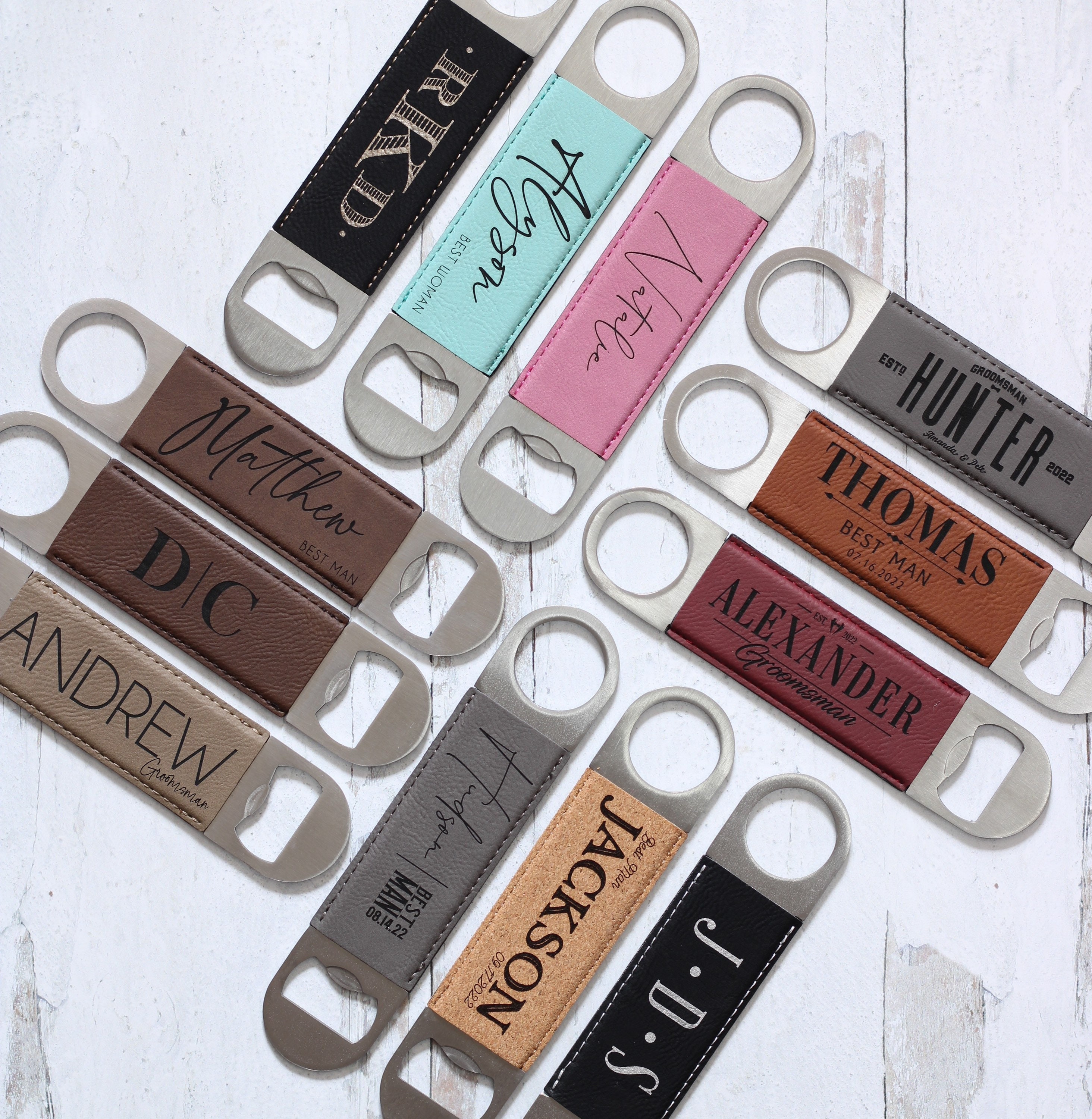 Custom Bottle Opener – Personalized Bar Key for Groomsmen, Bartenders ...