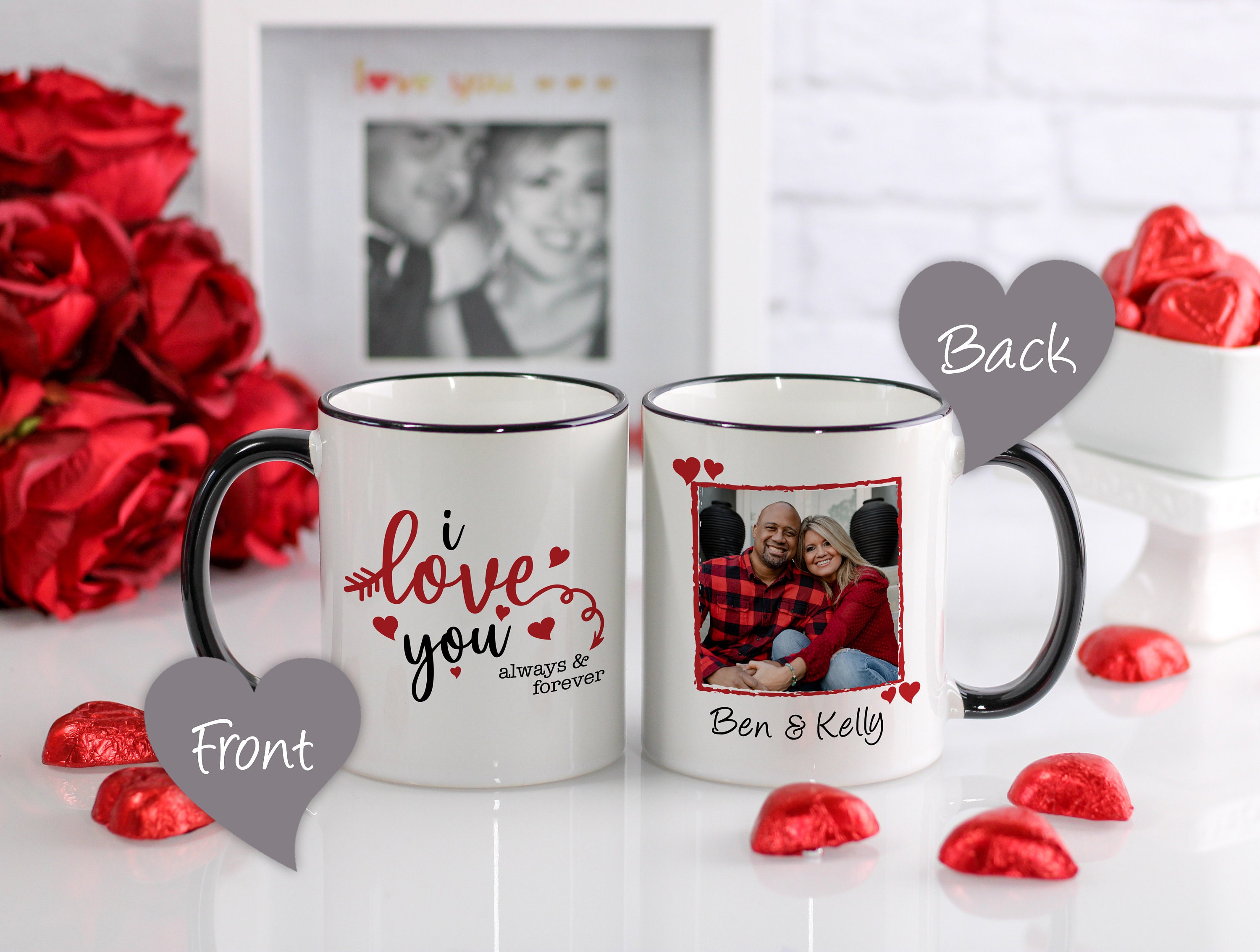 Happy Valentines Day My Love Tea Coffee Cup Love Mug Gift Idea For Him Her