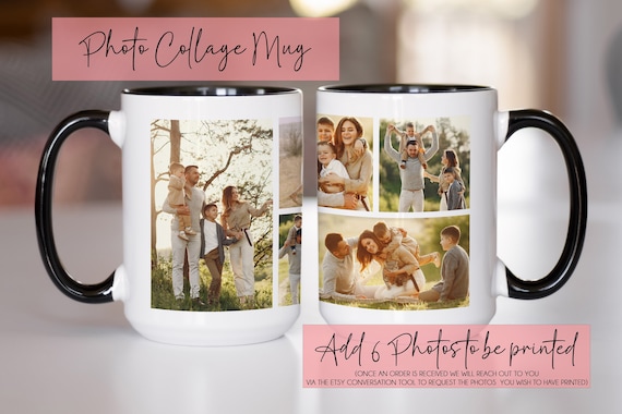 Custom Photo Mug, Photo Collage Mug, Custom Photo Gifts, Personalized Custom Picture Mug,