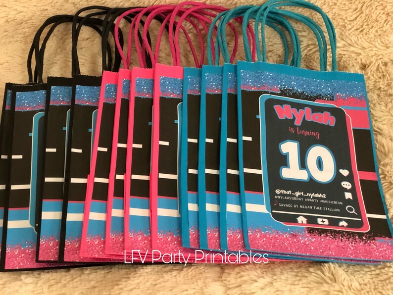 Musical Gift Bags Music Party Favors Teen Music Birthday Etsy