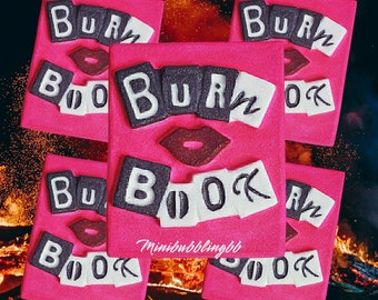 Burn Book Bath Bomb, Mean Heart for You, Bath Bomb Favors, Bath Bomb for Girls, Pink Bath Bomb, Party Favors, Gift Idea, Mean Life Favors