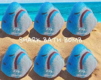 Shark Head Bath Bomb, Handmade Ocean Fizzy Bomb for Kids, Shark Week Gift, Beach Gifts and Summer Fun, Shark Bath Bomb, Sea Creature Bomb