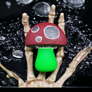 Mushroom Bath Bomb, Gothic Bath Bomb, Halloween Bath Bomb, Halloween Party Favors, Mushroom Gift Idea, Mushroom Favors, Handmade Bath Bomb