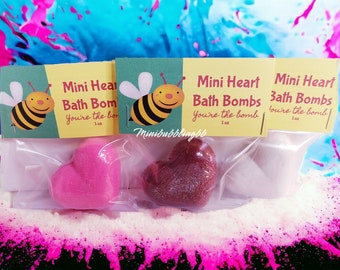 1 Heart Bath Bomb 2", Bath Bombs, Valentine's day Gift Idea, Valentine's Bath Bomb, Party Favors, Bath Bomb for Kids, Handmade Gift Idea