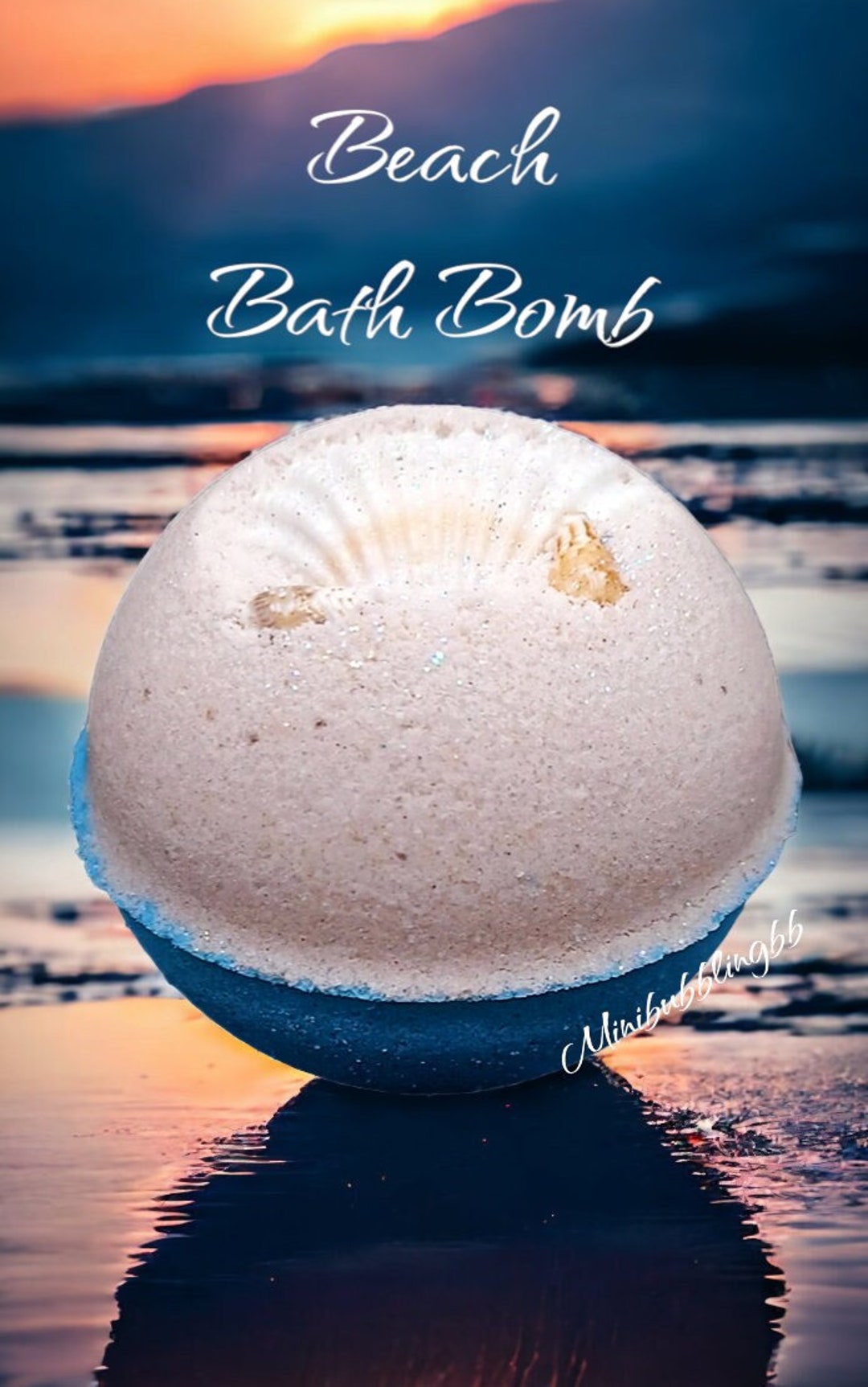 Beach Bath Bomb Seashell Bath Bomb Shower Favors Spa Etsy