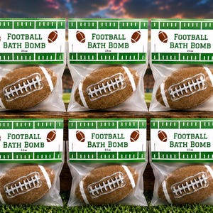 Football Bath Bomb – Luxury Sports Game Day Favors, Sweet Fruit Scented Athlete Treats, Bulk Teenage Boy Birthday Goodie Bag Fillers