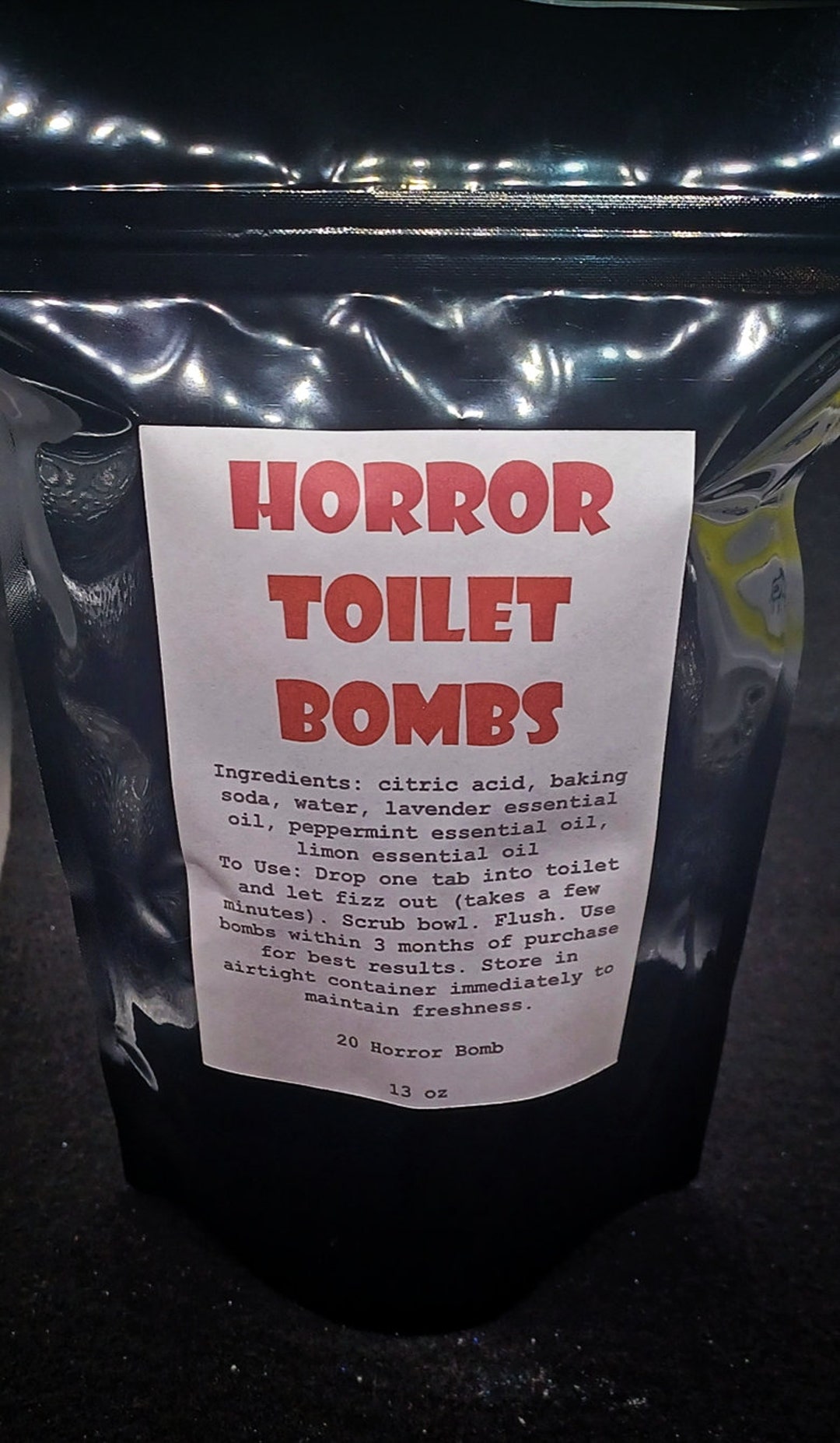 Horror Toilet Bombs Fresh Potty Bombs Toilet Cleaner Bombs Etsy