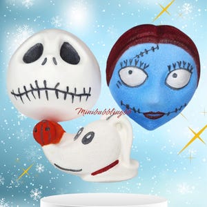 Nightmare Bath Bombs Set, Halloween Bath Bomb, Horror Bath Bomb, Christmas Bath Bomb, Christmas Gift Idea or Halloween Gift Idea,