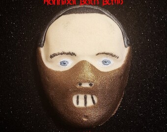 Hannibal Bath Bomb, Horror, Halloween, Gothic, Party Favors, Horror Movie, Bath Bomb, Movie Character, Poison Pie Scent, Christmas Gift