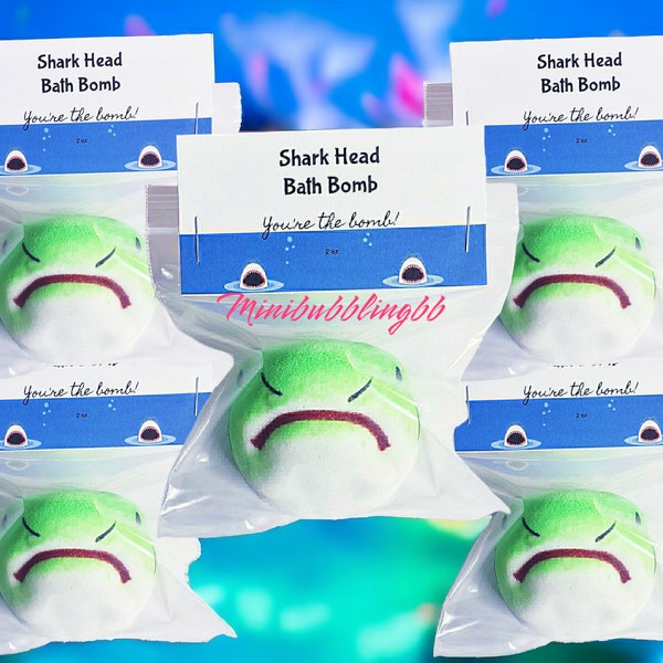 Green Shark Bath Bomb, Grandpa Shark Bath Bomb, Shark Favors, Shark Week, Party Favors, Summer Camp Favors, Student Favors, Birthday Gift