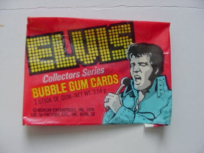 Vintage Elvis Bubble Gum Cards 1978 Boxcar Enterprises Etsy
