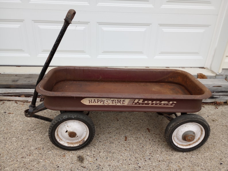 Vintage Sears and Roebuck Happi Time Racer Red Wagon Pull Toy Etsy