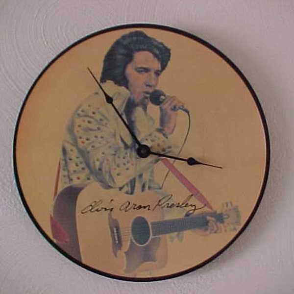 Elvis Clock Etsy