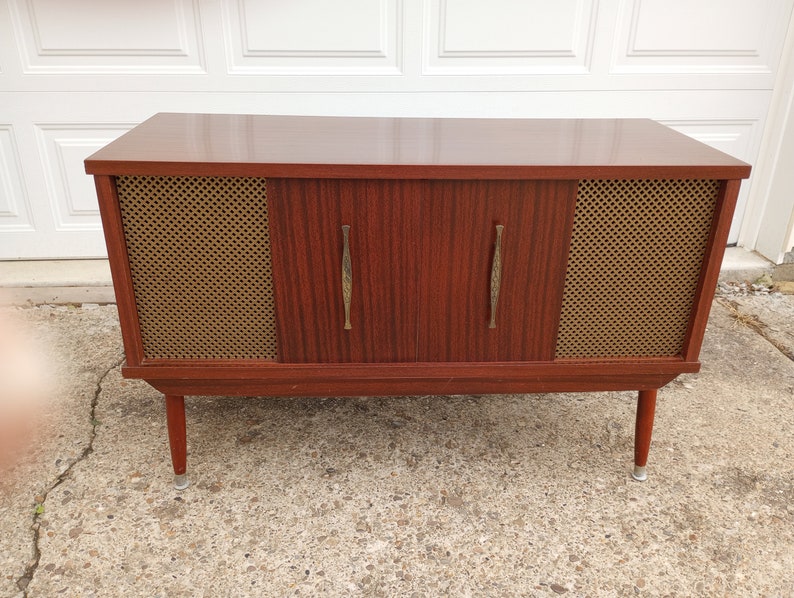 Vintage Mid Century Modern Vinyl Record Album Storage Etsy