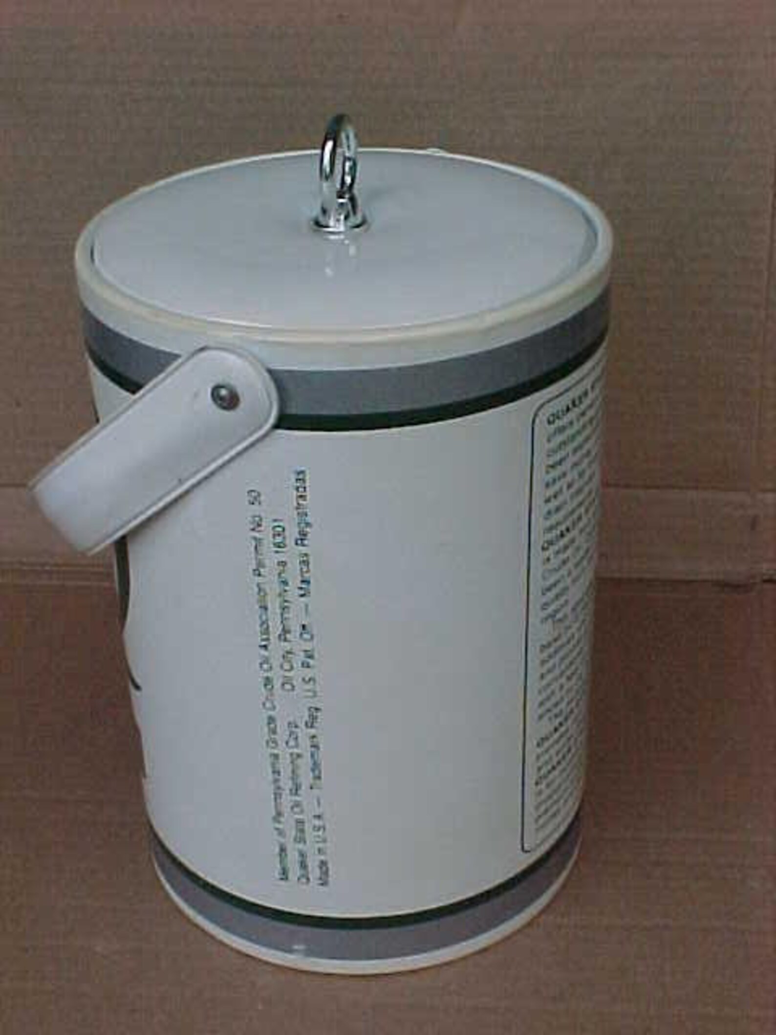 Vintage Vinyl Quaker State Oil Can Ice Chest Cooler Display Etsy