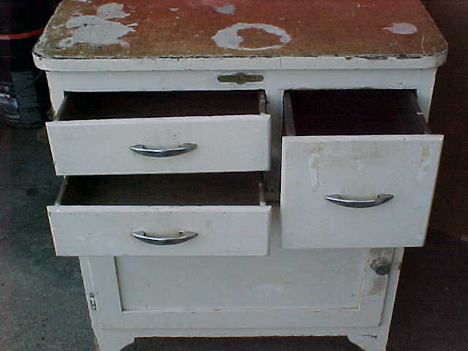 Antique Wooden Storage Kitchen Farmhouse Country Kitchen Decor