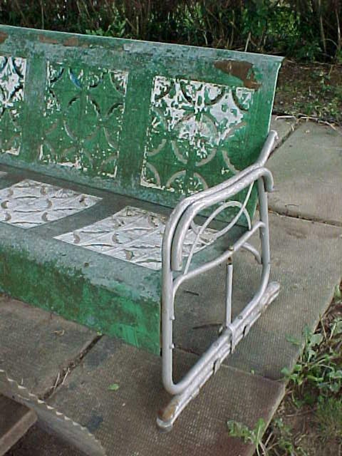 Antique Rustic Farmhouse Metal Decorative Porch Glider Country Etsy