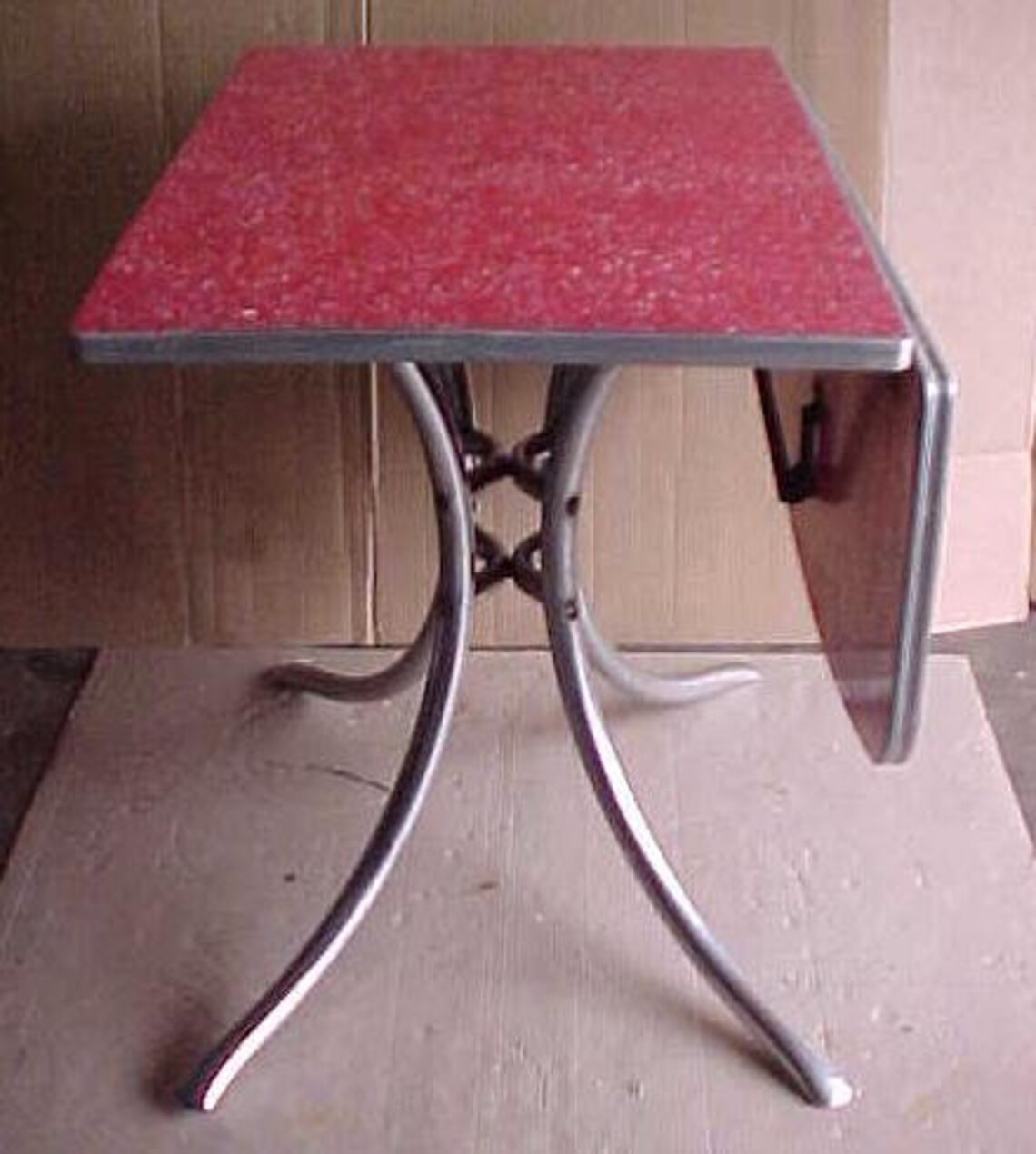 Vintage 1950's mid century modern formica kitchen table Etsy