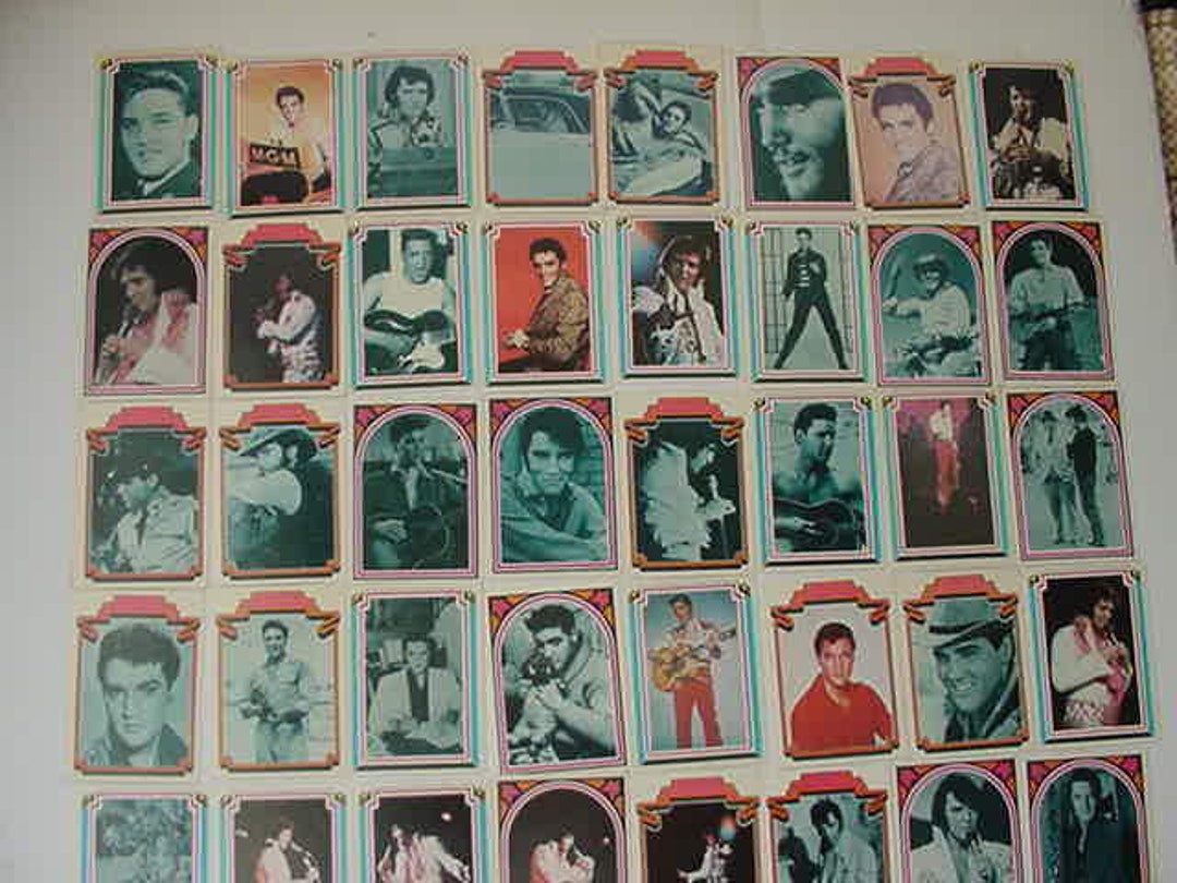 Vintage Elvis Bubble Gum Cards 1978 Boxcar Enterprises Etsy
