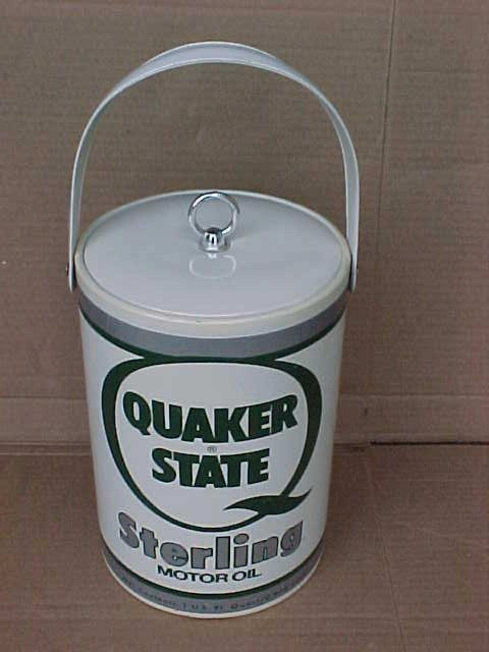 Vintage Vinyl Quaker State Oil Can Ice Chest Cooler Display Etsy