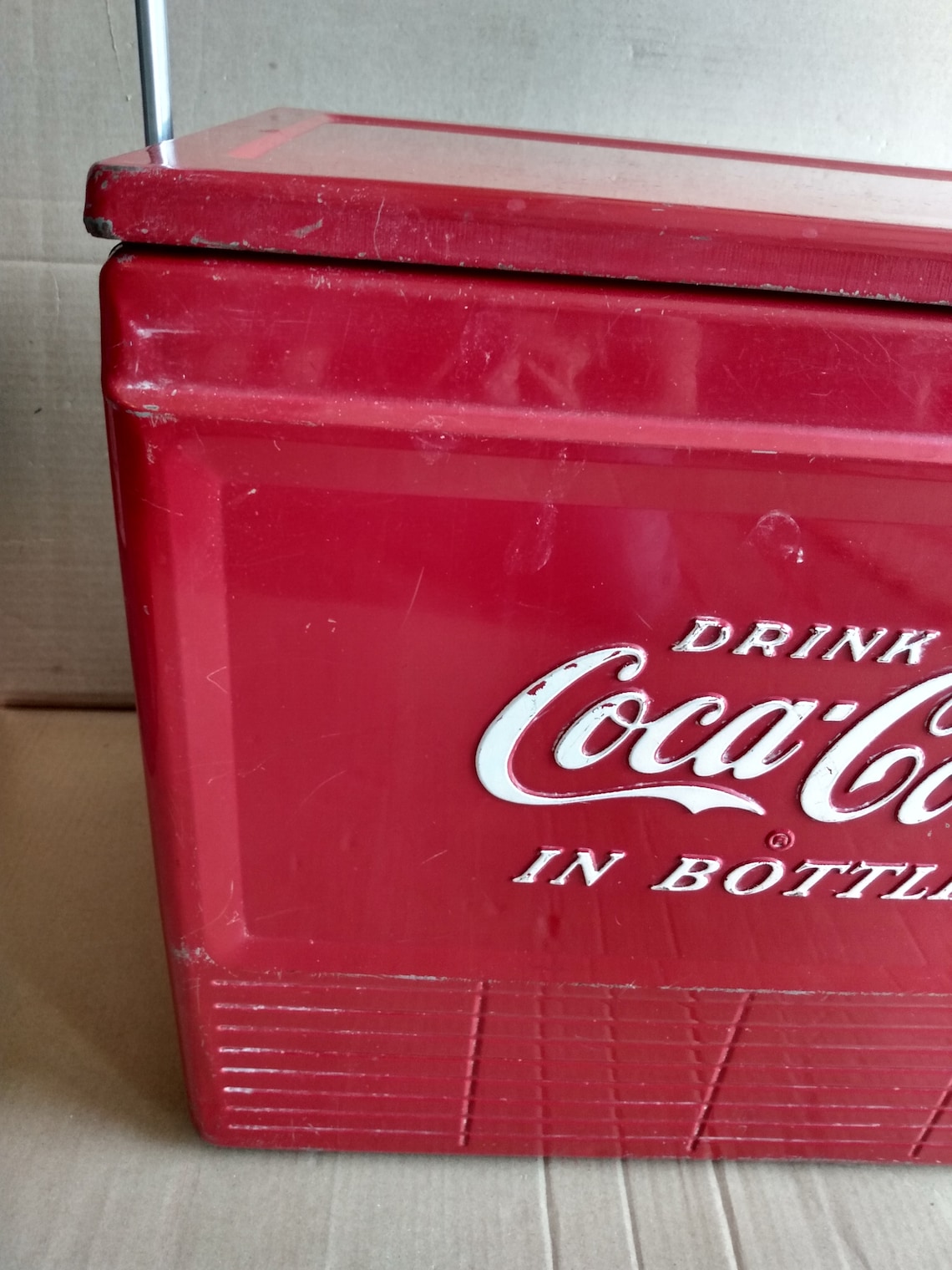 Vintage 1950's coca cola coke cooler ice chest mid century Etsy